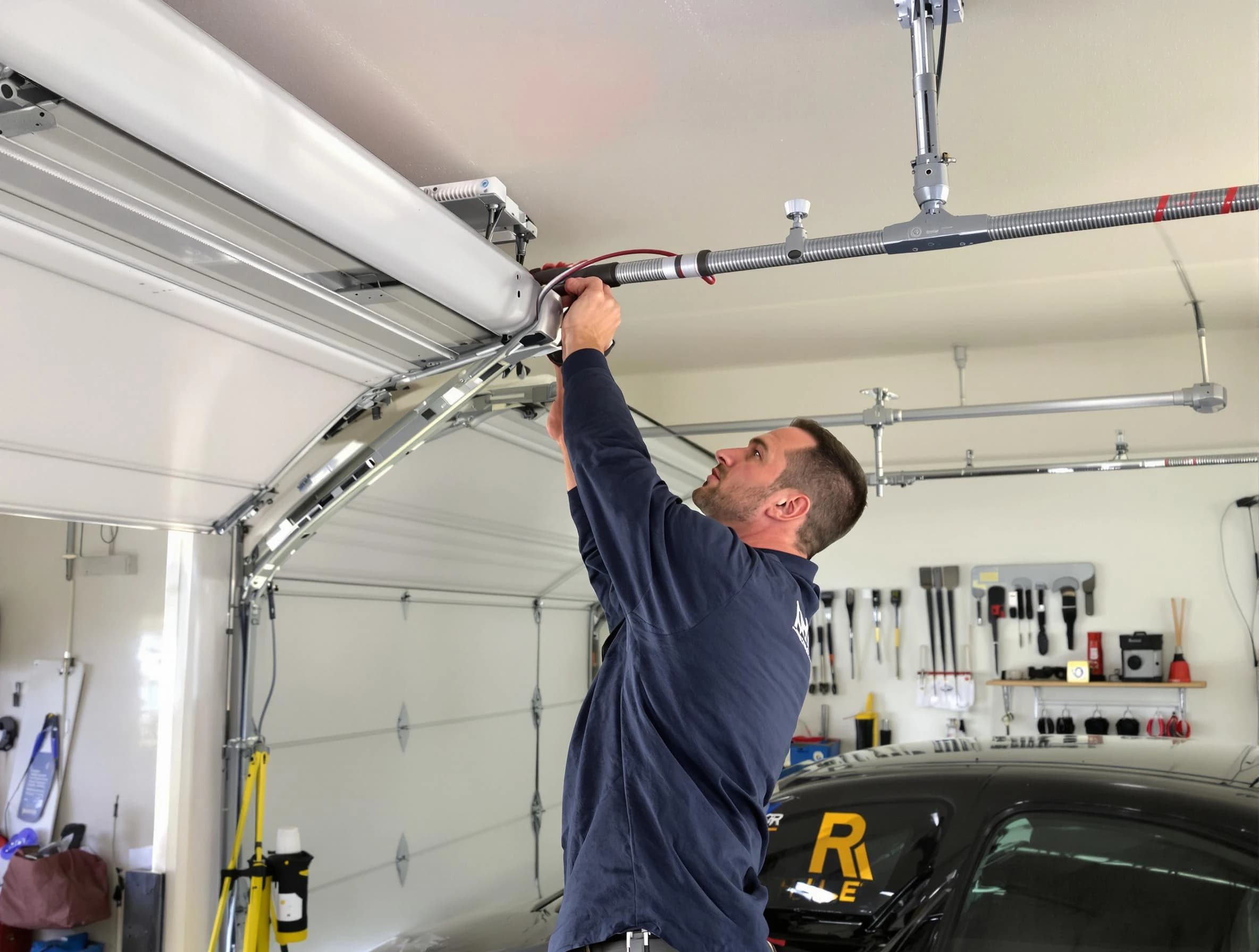 Allison Park Garage Door Repair technician performing garage door cable repair in Allison Park