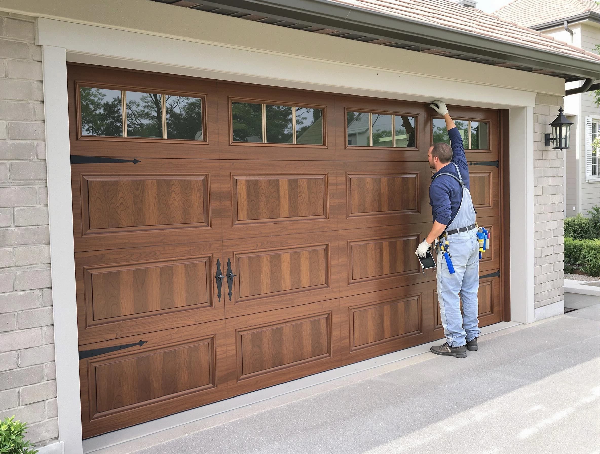 Custom garage door showcase by Allison Park Garage Door Repair in Allison Park