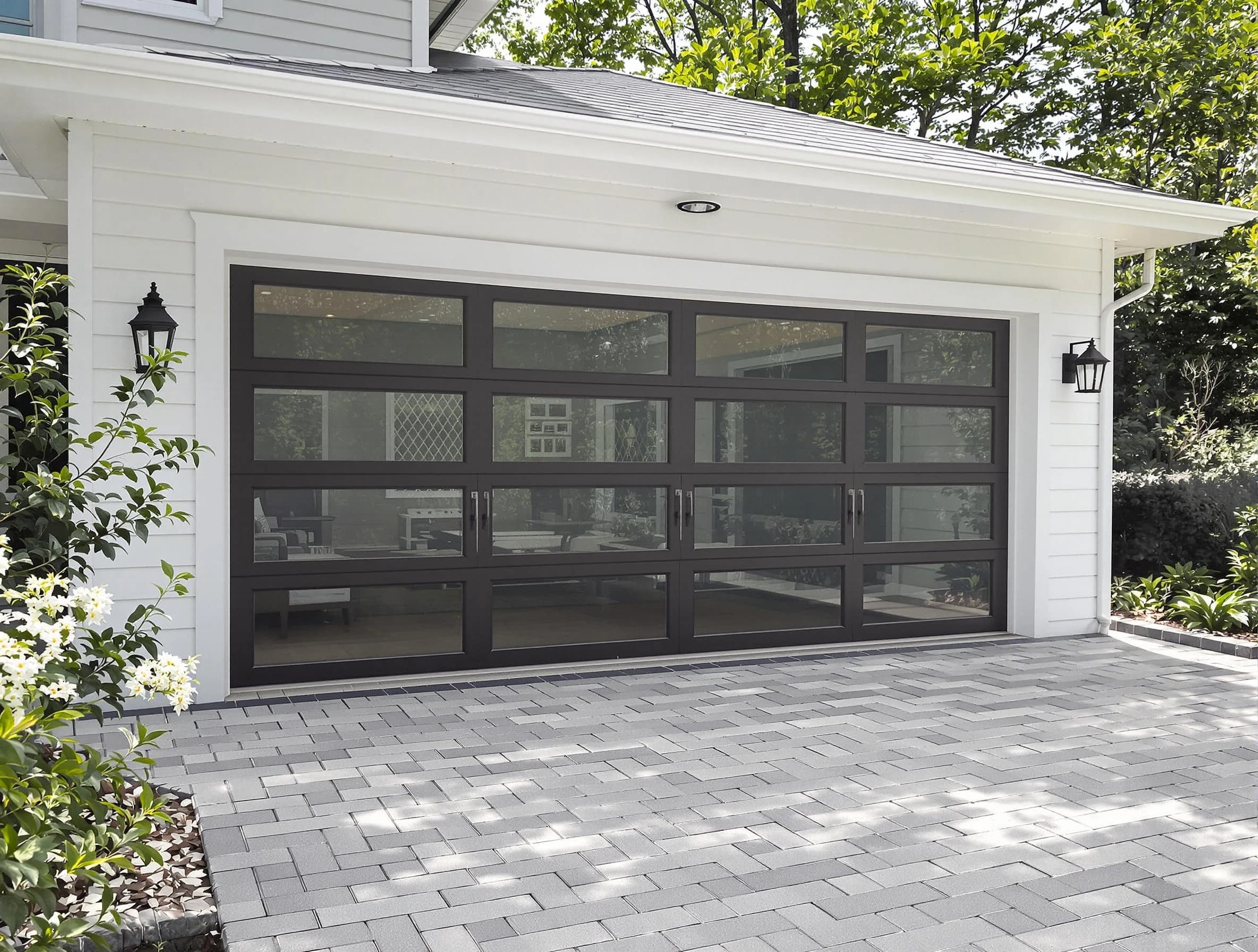 Allison Park Garage Door Repair design specialist presenting custom garage door options to Allison Park homeowner