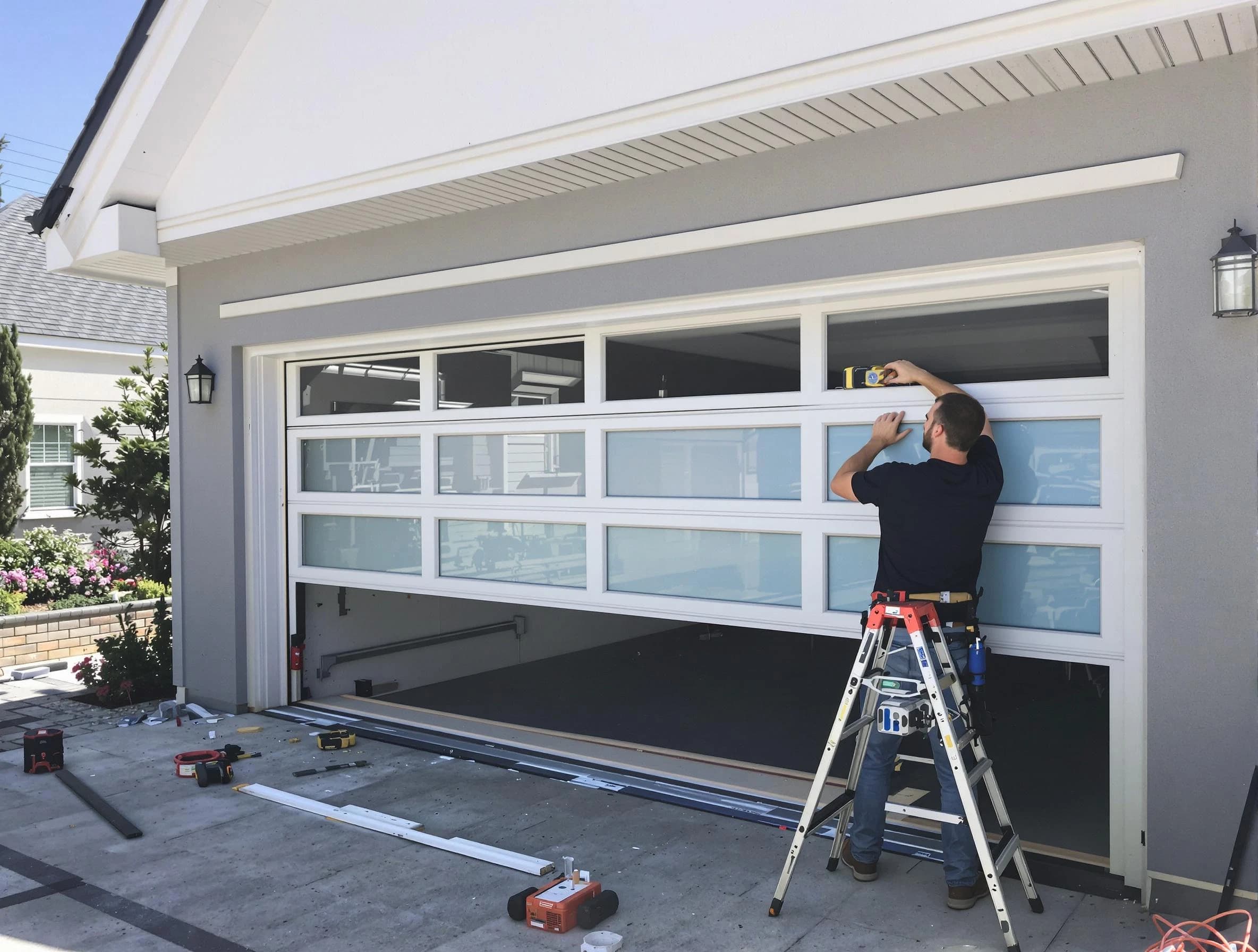 Allison Park Garage Door Repair team performing garage door replacement in Allison Park