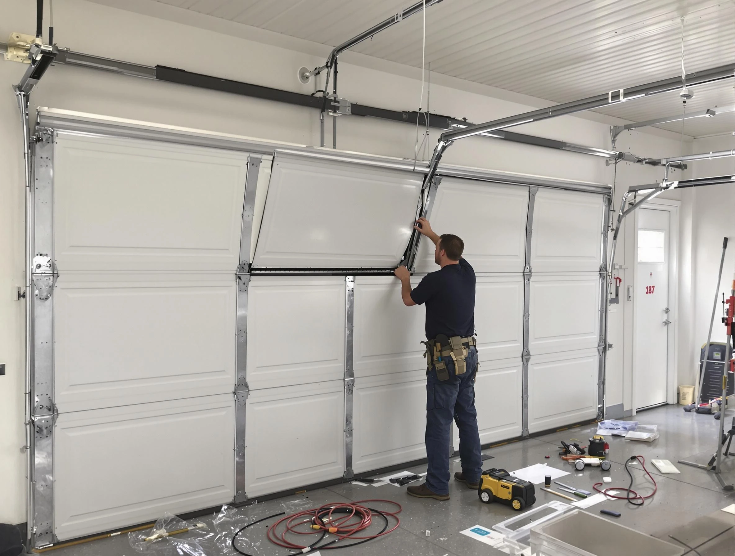 Garage Door Section Replacement in Allison Park