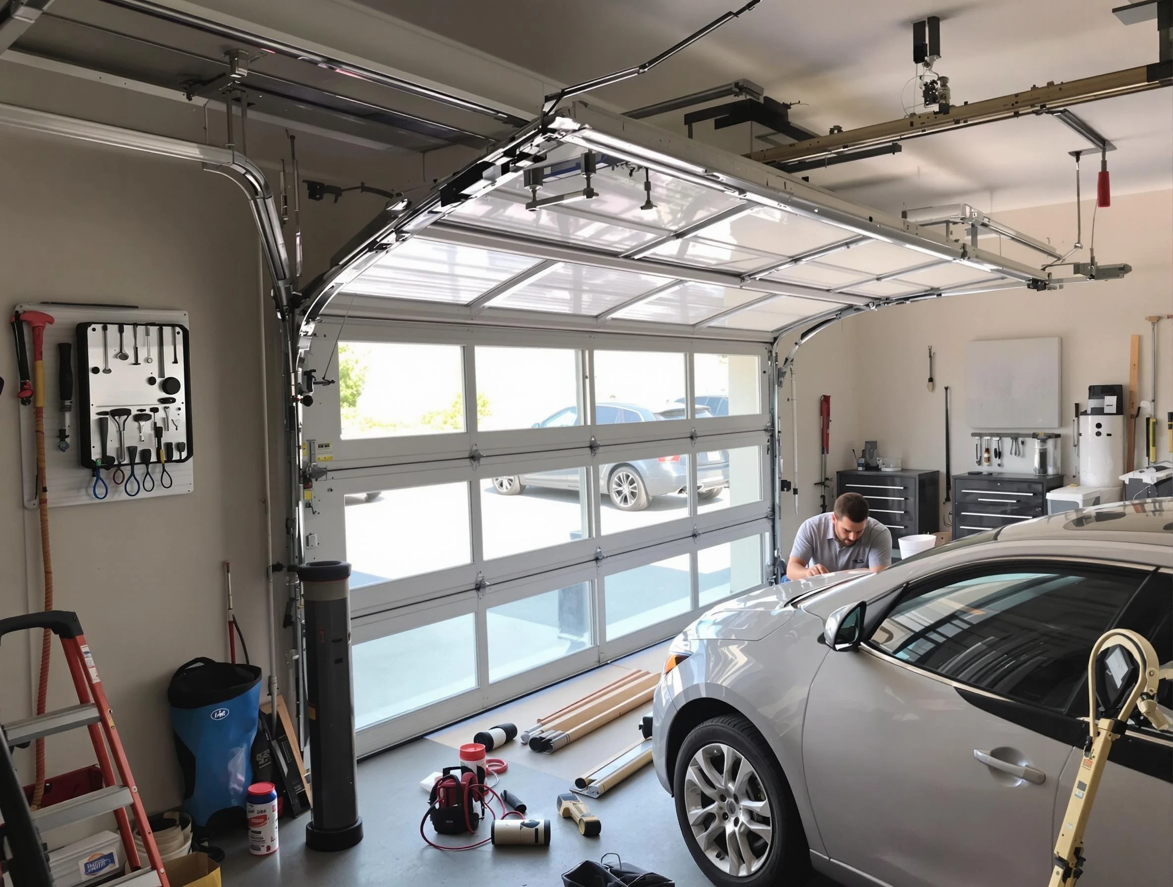 Garage door noise reduction service by Allison Park Garage Door Repair in Allison Park